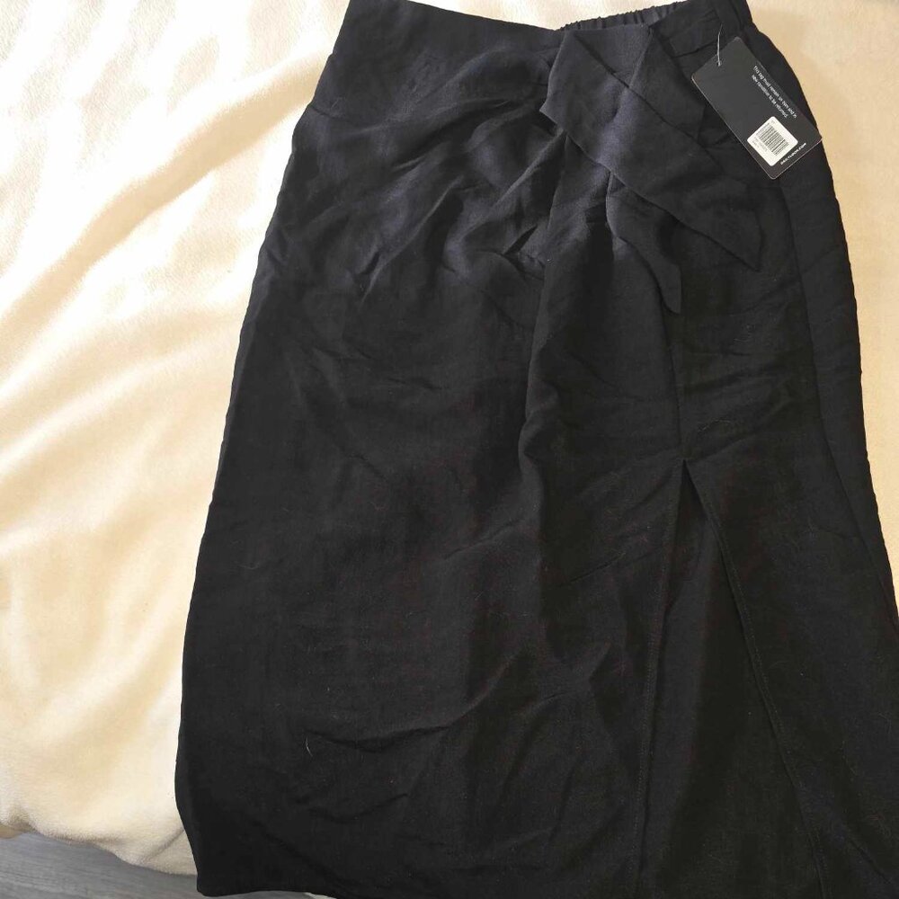 Be Cool side tie midi skirt
